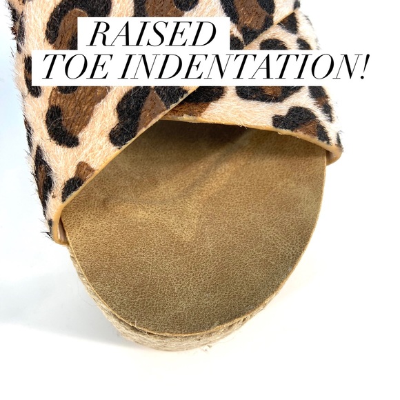 NEW Leopard Espadrille Platform Wedges - Picture 4 of 10